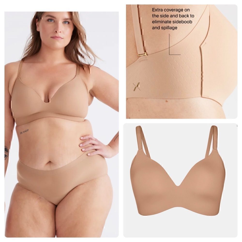 NWT Knix WingWoman  Contour  Bra  Nude  Size 8+